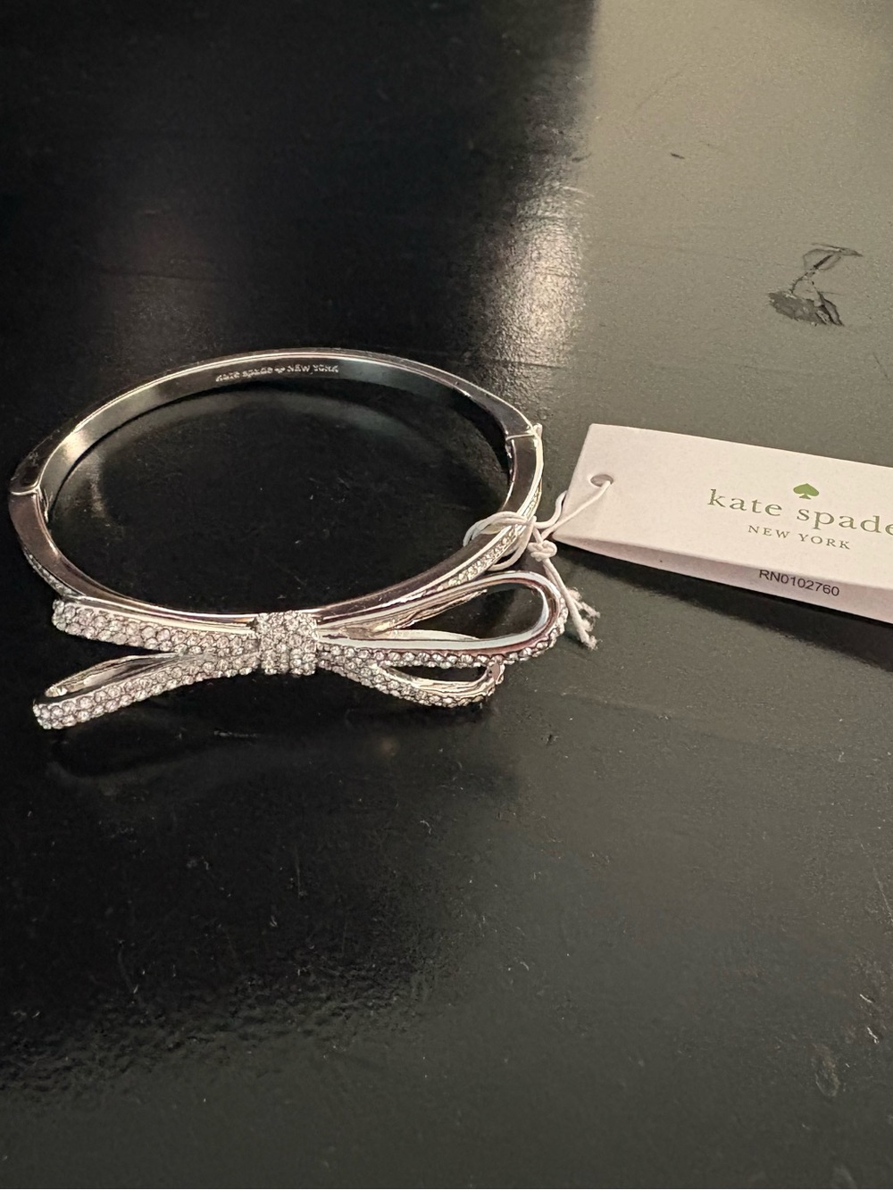 kate spade bow bracelet with tags